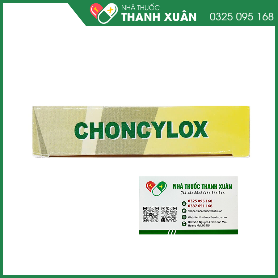 Choncylox thuốc kháng sinh điều trị nhiễm khuẩn hô hấp, tiết niệu, da và mô mềm